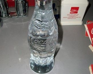 rare solid glass bottle
