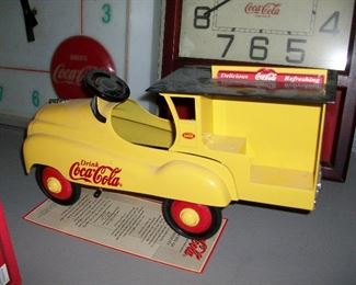small metal pedal car