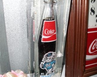 UNC bottle embossed in acrylic