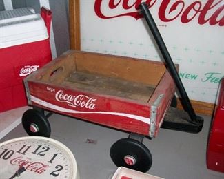 custom made wood wagon built by previous owner