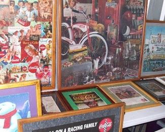 ALL of the picture frames/acrylic/backing was 100% built, stained and put together by the previous owner of the collection
