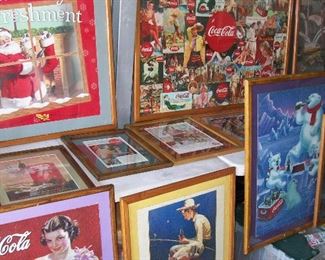 ALL of the picture frames/acrylic/backing was 100% built, stained and put together by the previous owner of the collection