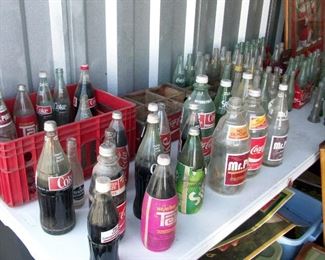 numerous rare larger empty & full bottles