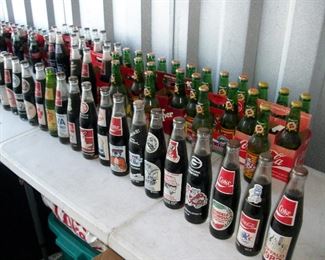 all the bottles in front are different and the 6 packs in the back each have 6 of the same collection