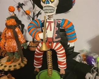 Dept 56 ~ Bobble Skeleton Mariachi Man