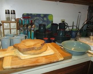 cutting boards & dishes