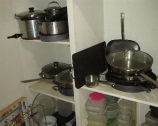 stainless steel cookware & lock-n-lock storage containers