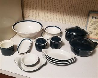 White/Blue ceramic dishes 