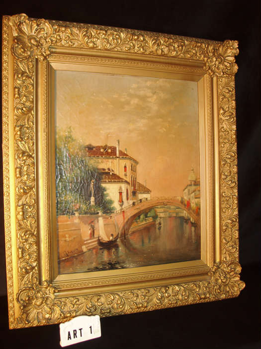 Original Venetian oil painting