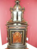 Ebonized Victorian corner cabinet, c. 1870-1890, 6'6"