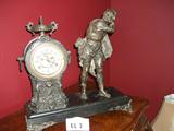 Bronze European clock, 1800’s needs repairs