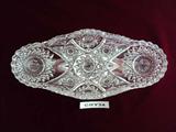 Victorian brilliant cut oval dish.
