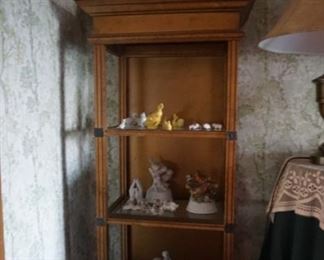 display shelf with figurines