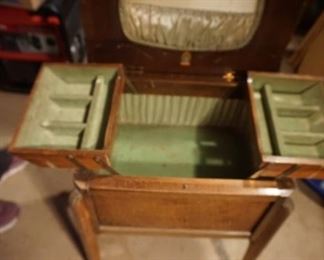 vintage sewing cabinet