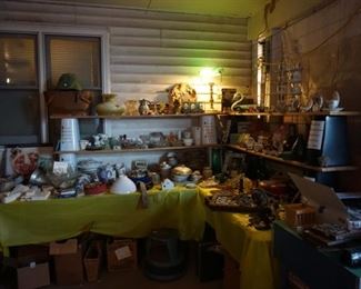 glassware, decor, collectibles