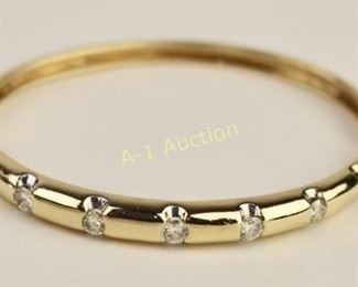 14K and Diamond Bracelet
