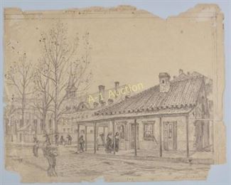 William Woodward Pencil Drawing