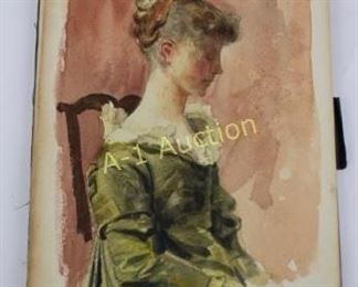 William Woodward, Sketchbook with 11 watercolors