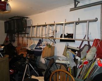 Ladder, Brown Jordan Chaise, Garage Items