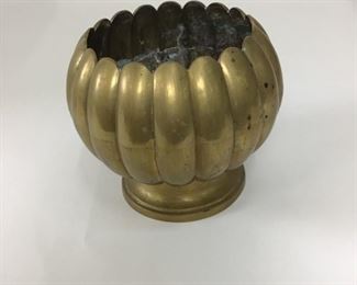 Vintage 6 1/2” Brass Pedestal Bowl 