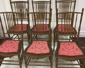 A Set of 6 Theatre Chairs from the Flagler Theatre 