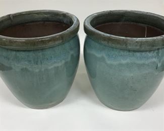 Large 15” Outdoor Garden Planters Ceramic Flower Pots 