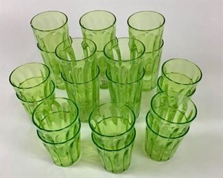 Set of Plastic Glassware 