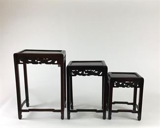 Set of 3 Asian Nesting Tables 