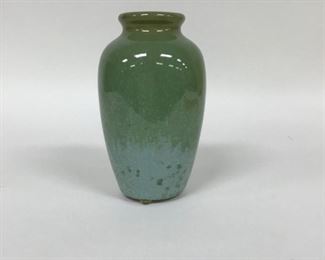 Fulper Vase - Cucumber Crystalline 6 1/2”
