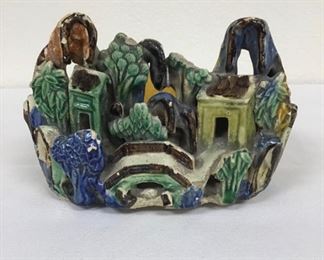 Porcelain Bowl with City Scene 