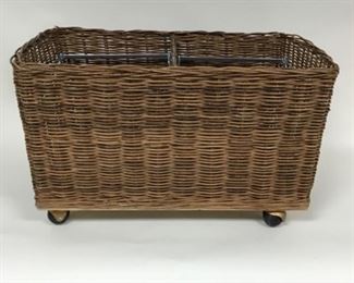 Basket on Wheels with divider 
