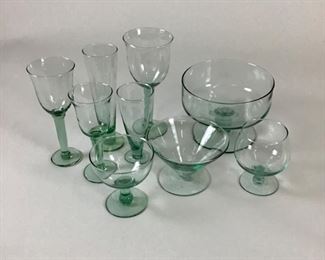 Large Assortment of Green Recycled Glass Made in Spain 