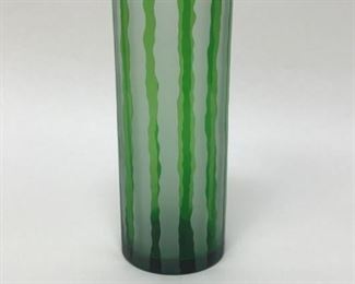 Hand Painted Glass Vase 