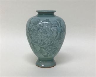 6 1/2” Celadon Vase 