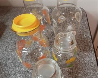Vintage Pyrex Juice Containers