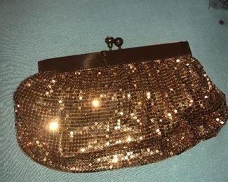 Gold mesh purse....