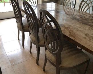 Table  Granite!  8  chairs