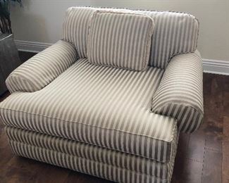 striped large chair