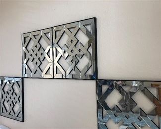 mirrored panel headboard - (frames)