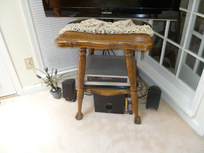 Nice old table, electronics not for sale
