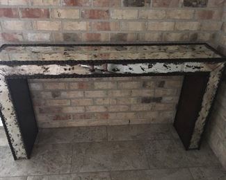 Lovely Mercury Mirrored  Glass Console Table/Bar from Louisiana Furniture Gallery
    Width   5’
    Depth    12.5”
    Height   33.5”