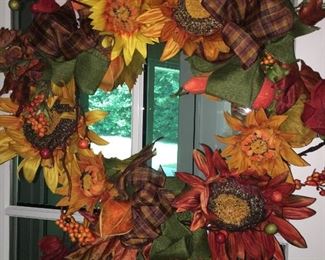 Fall Sunflower Wreath
