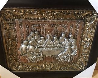Beautiful Last Supper in Copper, Pewter & Gold!
     Never Opened!!!