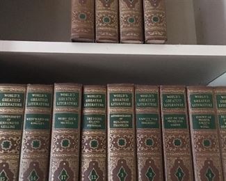 Very Decorative 20 Volume Set of Worlds Greatest Literature