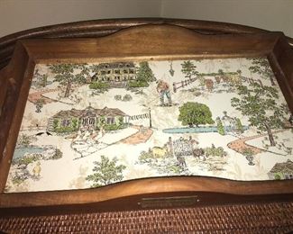 Close Up of Retired Aurora Mackenzie-Child’s Wooden Serving Tray