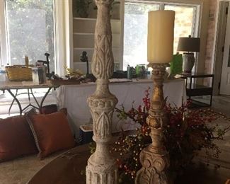 Tall (31”) Bogese  Footed Candle Stick 
 Shorter (24”) Footed  Candlestick 
     