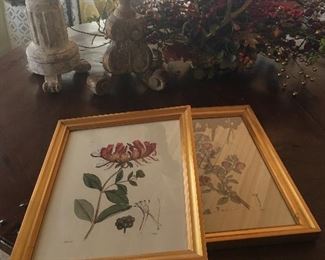 Pair of Gold Botanicals from Le Marche’