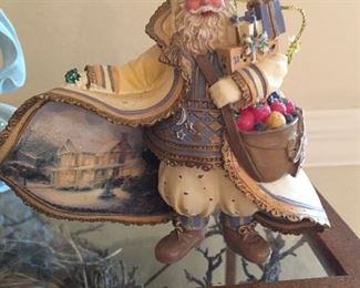 Thomas Kinkade Heirloom Ornament 
“Christmas Snowfall Santa”
