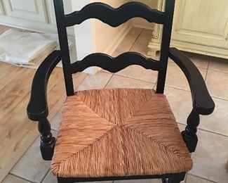 Brand New Set of (6) Ladder Back Chairs with Rush Seats
    Never Used!!!