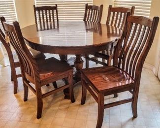 Amish Furniture dining table and chairs